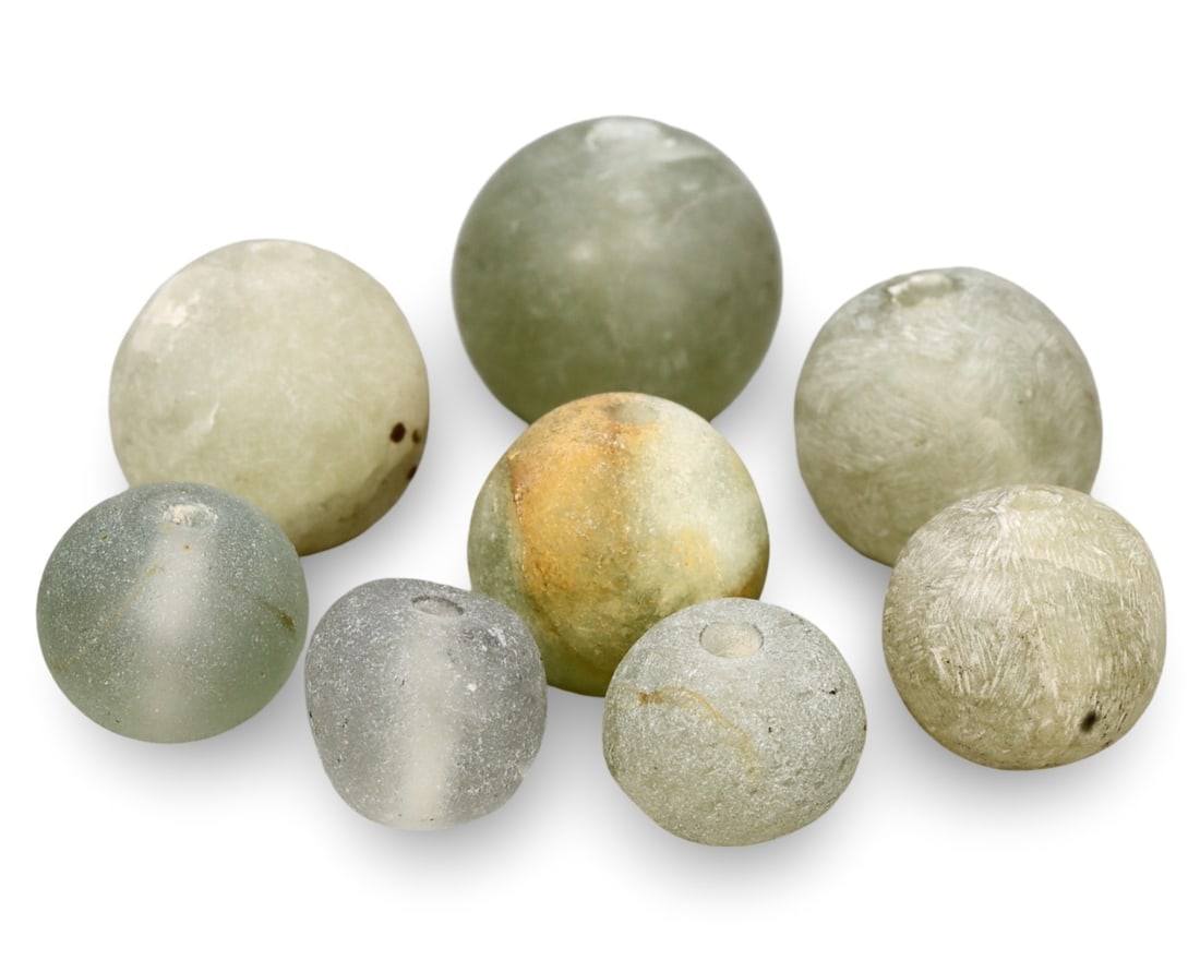 Antique Mediterranean Sphericl Quartz Beads: We are delighted to present an extraordinary collection of jewelry and artifacts spanning various historic European periods. Our selection ranges from Ancient Roman, Byzantine, and Early Medieval to L