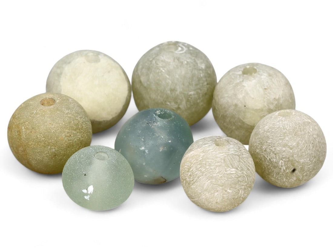 Antique Mediterranean Sphericl Quartz Beads: We are delighted to present an extraordinary collection of jewelry and artifacts spanning various historic European periods. Our selection ranges from Ancient Roman, Byzantine, and Early Medieval to L