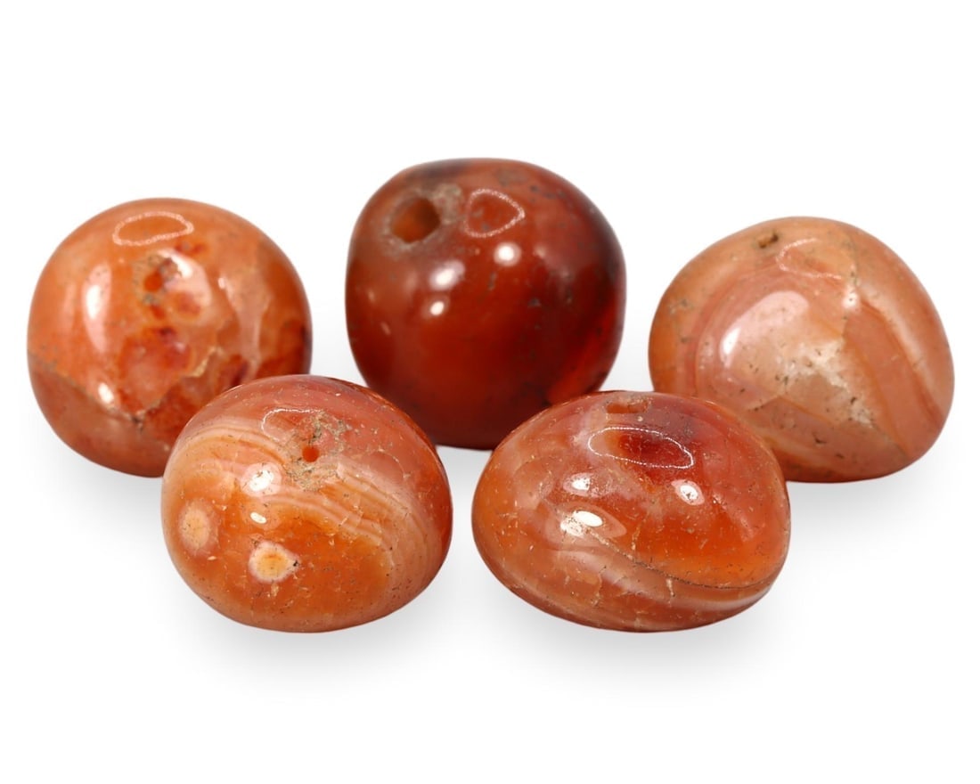 Antique Sino-Mongolian Carnelian Beads: We are delighted to present an extraordinary collection of jewelry and artifacts spanning various historic European periods. Our selection ranges from Ancient Roman, Byzantine, and Early Medieval to L