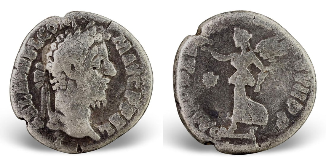 Authentic Ancient Roman Silver Denarius Coin, (17mm, 2.16g) (1 of 3)