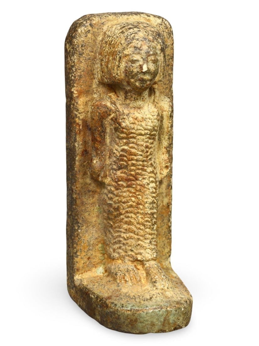 Post Medieval Egyptian Grand Tour Stone Maiden Figurine, 19th Century: Are you searching to buy authentic ancient coins, medieval relics, or antique jewelry for sale? Look no further! Our upcoming auction features an exceptional collection of authentic ancient Roman coin