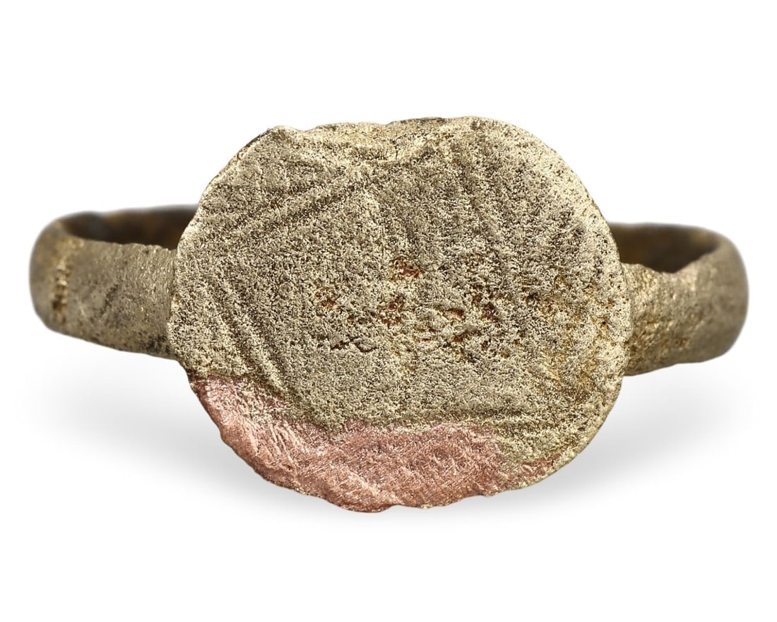 Authentic Ancient Medieval Viking / Celtic / Anglo-Saxon Bronze Ring, US 8.75: Are you searching to buy authentic ancient coins, medieval relics, or antique jewelry for sale? Look no further! Our upcoming auction features an exceptional collection of authentic ancient Roman coin