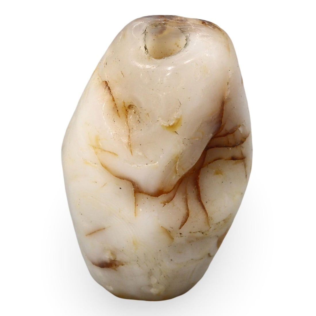 Ancient Early Medieval Sino-Siberian Bicone Agate Bead, 5th-10th Century (1 of 2)