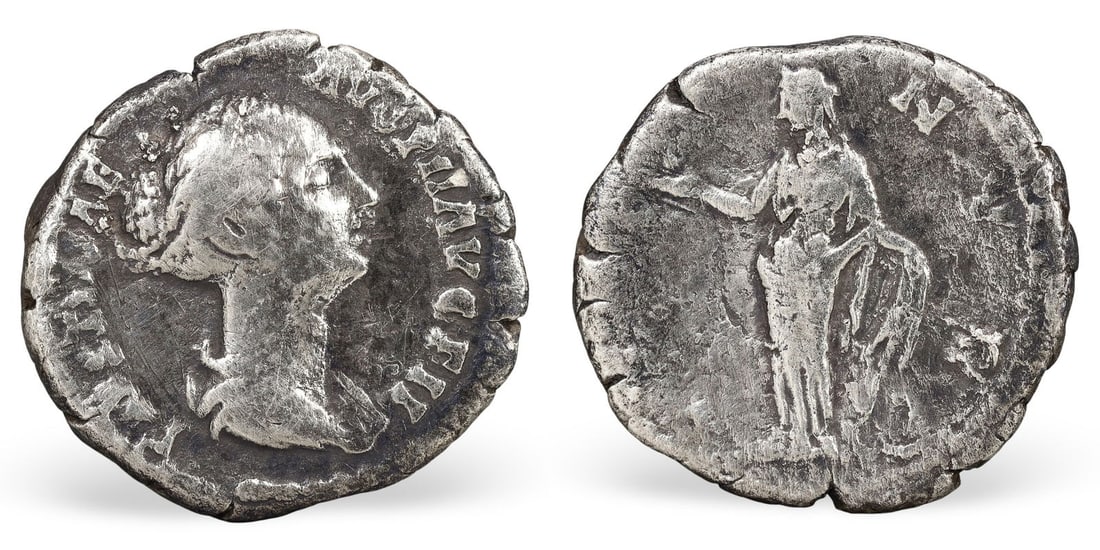 Authentic Ancient Roman Silver Denarius Coin, (18mm, 2.76g) (1 of 3)