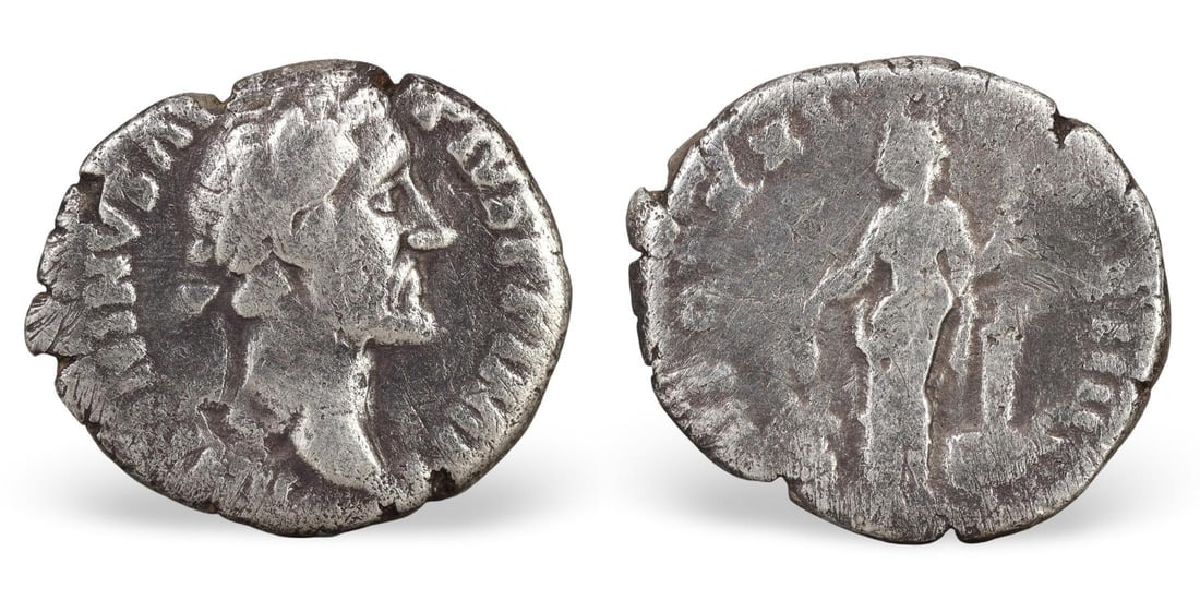 Authentic Ancient Roman Silver Denarius Coin, (17mm, 2.54g) (1 of 3)