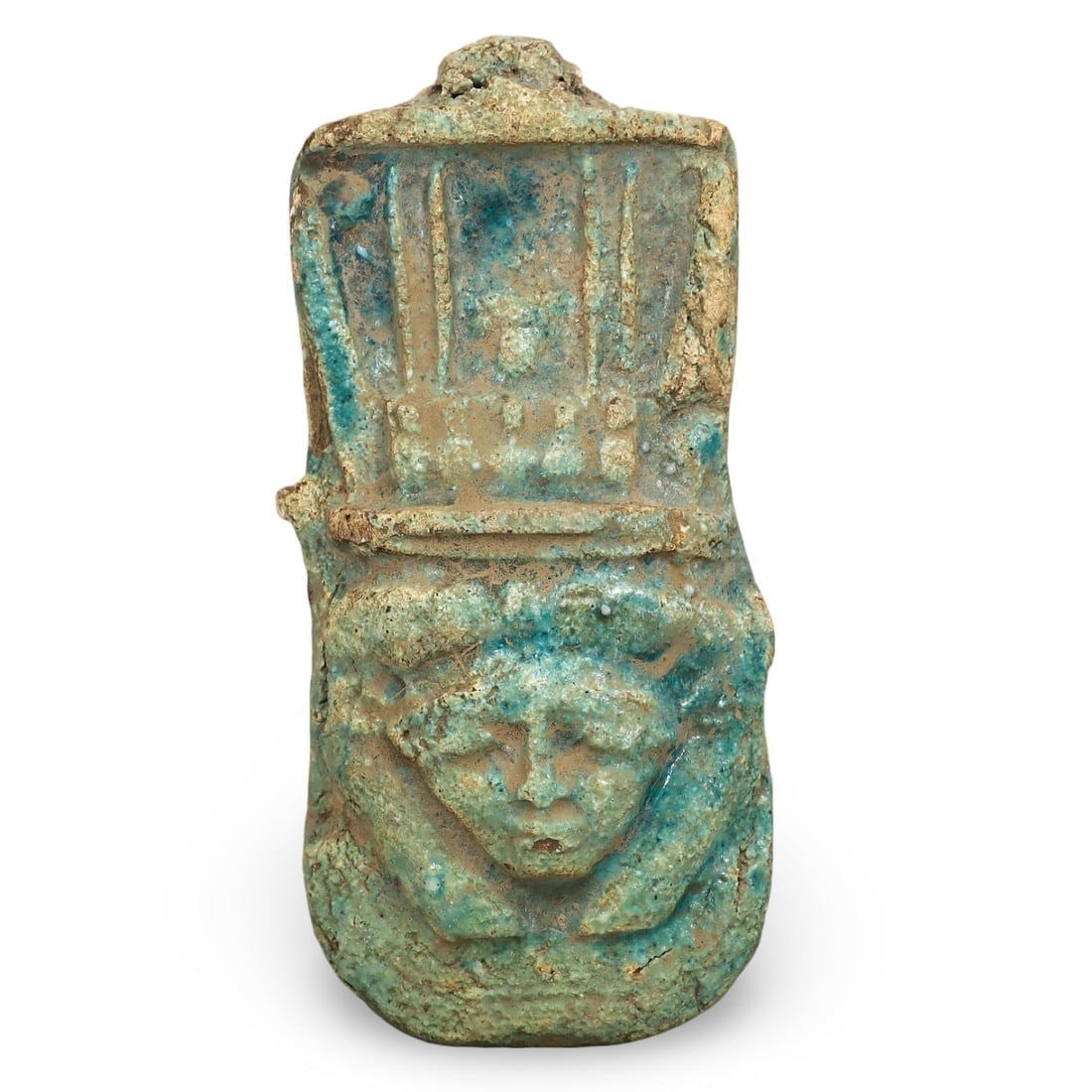 Post Medieval Egyptian Grand Tour Faience Amulet, 17th-19th Centuries: Are you searching to buy authentic ancient coins, medieval relics, or antique jewelry for sale? Look no further! Our upcoming auction features an exceptional collection of authentic ancient Roman coin