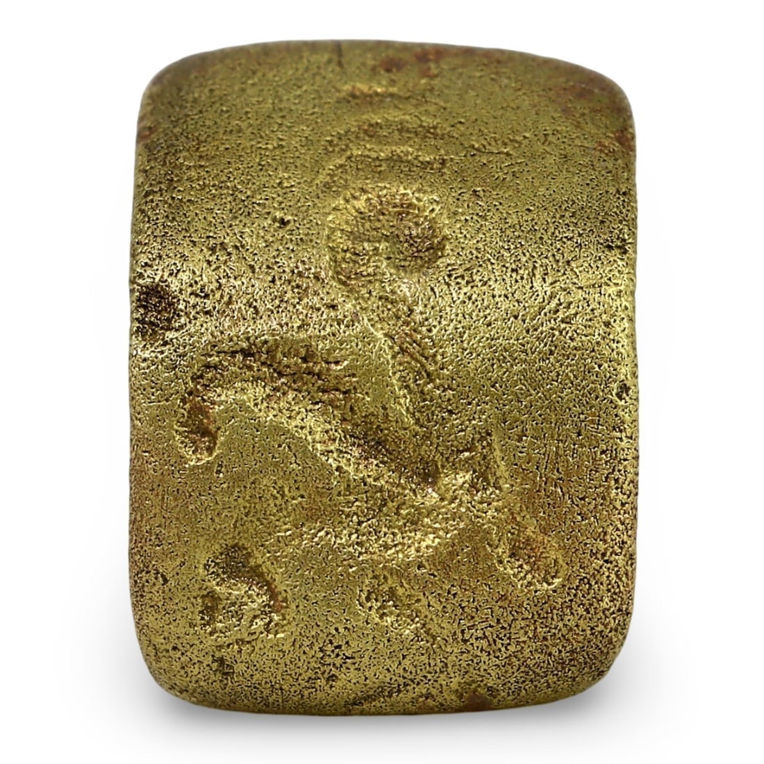 Authentic Ancient Medieval Viking / Celtic / Anglo-Saxon Gold Gilt Signet Ring, 11th-13th Century (1 of 3)