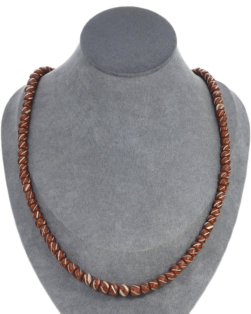 Antique African Striking Multi-Colored Chevron Trade Beaded Necklace: Are you searching to buy authentic ancient coins, medieval relics, or antique jewelry for sale? Look no further! Our upcoming auction features an exceptional collection of authentic ancient Roman coin