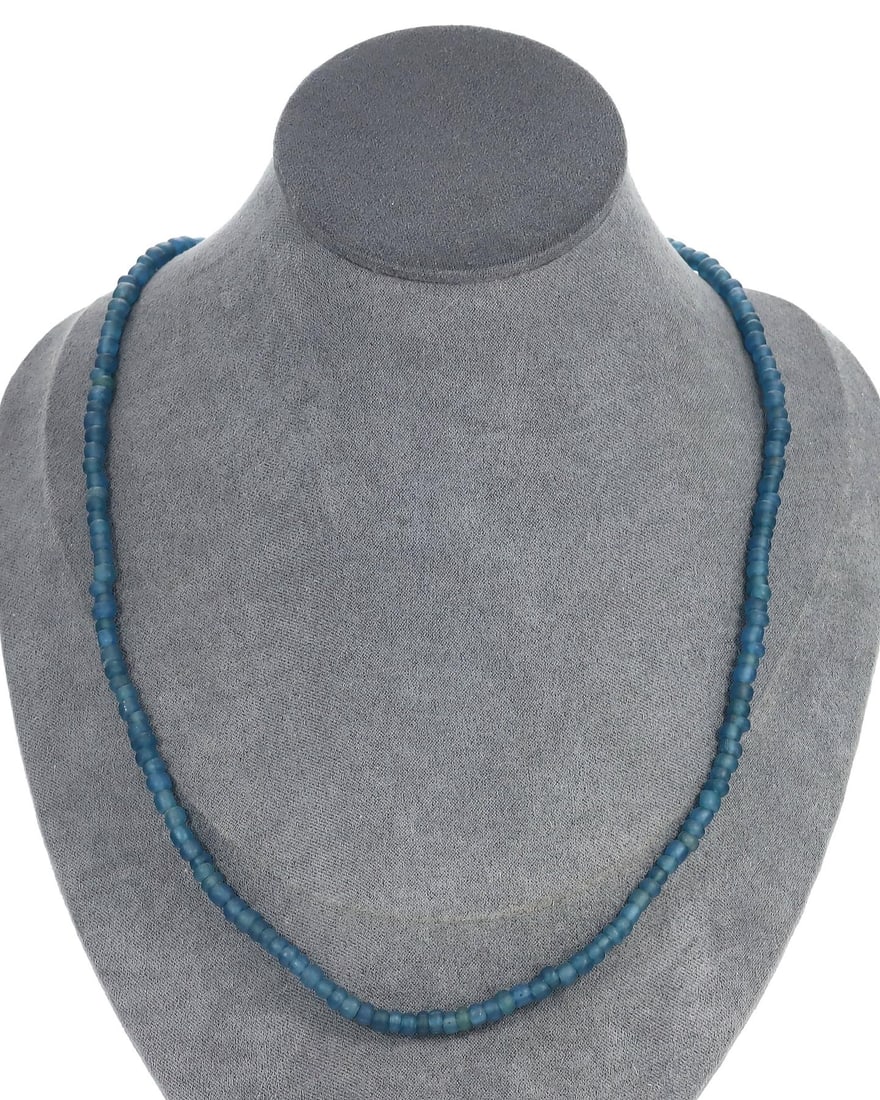Antique Tribal African Monochrome Green Glass Beaded Necklace: Are you searching to buy authentic ancient coins, medieval relics, or antique jewelry for sale? Look no further! Our upcoming auction features an exceptional collection of authentic ancient Roman coin