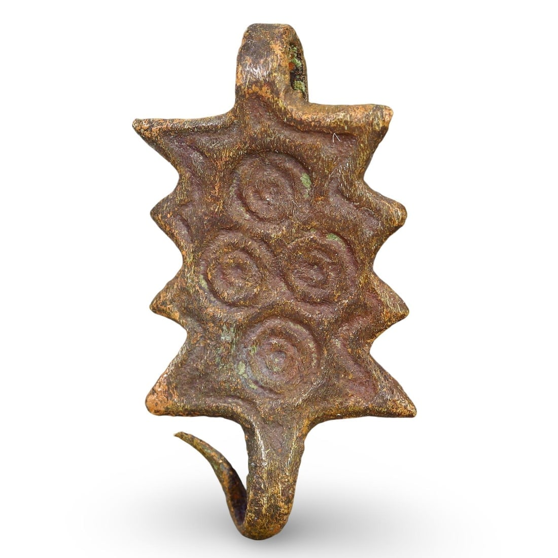 Medieval Norse Viking Bronze Openwork Pendant/Strap Fitting: NO RESERVE AUCTION running!! Our upcoming No Reserve Auction offers an incredible collection of authentic ancient Roman coins, Viking jewelry, and historical artifacts spanning millennia. This is a ra