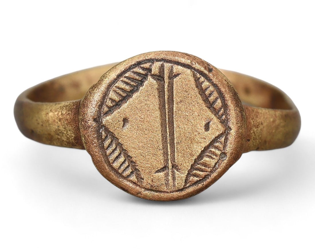 Authentic Ancient Medieval Viking / Celtic / Anglo-Saxon Bronze Ring, US 10: NO RESERVE AUCTION running!! Our upcoming No Reserve Auction offers an incredible collection of authentic ancient Roman coins, Viking jewelry, and historical artifacts spanning millennia. This is a ra