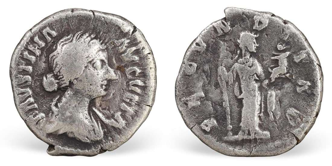 Authentic Ancient Roman Silver Denarius Coin, (18mm, 3.01g) (1 of 3)