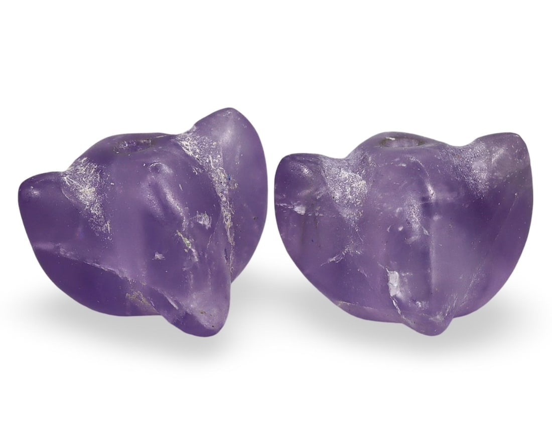 Ancient Medieval Burmese Carved Amethyst Beads, 9th-13th Century: NO RESERVE AUCTION running!! Our upcoming No Reserve Auction offers an incredible collection of authentic ancient Roman coins, Viking jewelry, and historical artifacts spanning millennia. This is a ra