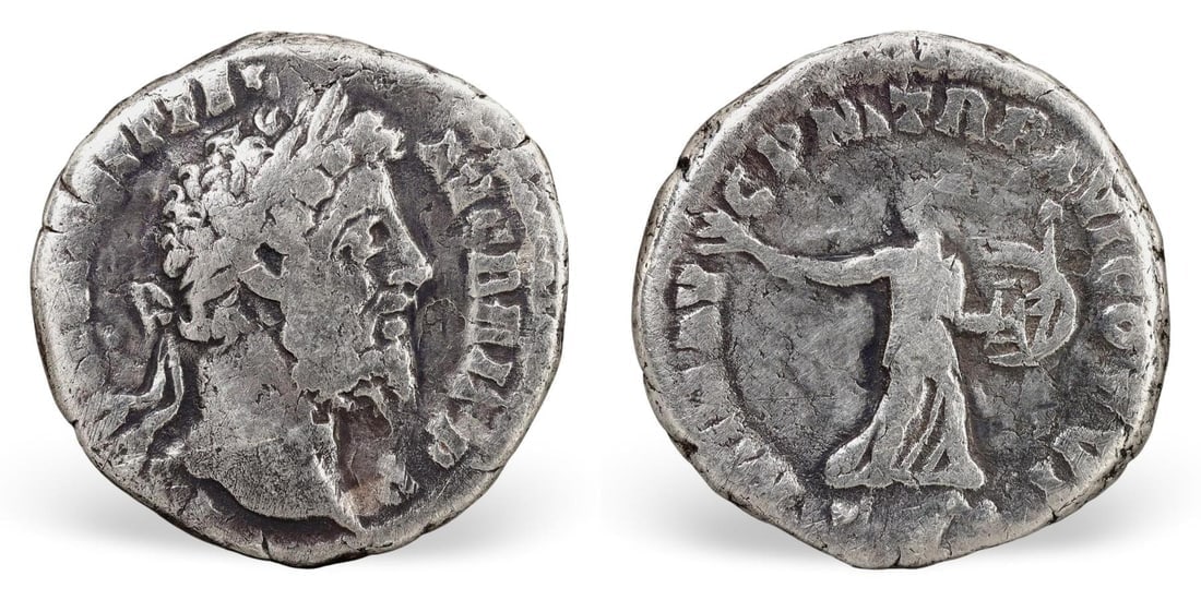 Authentic Ancient Roman Silver Denarius Coin, (17mm, 2.96g) (1 of 3)