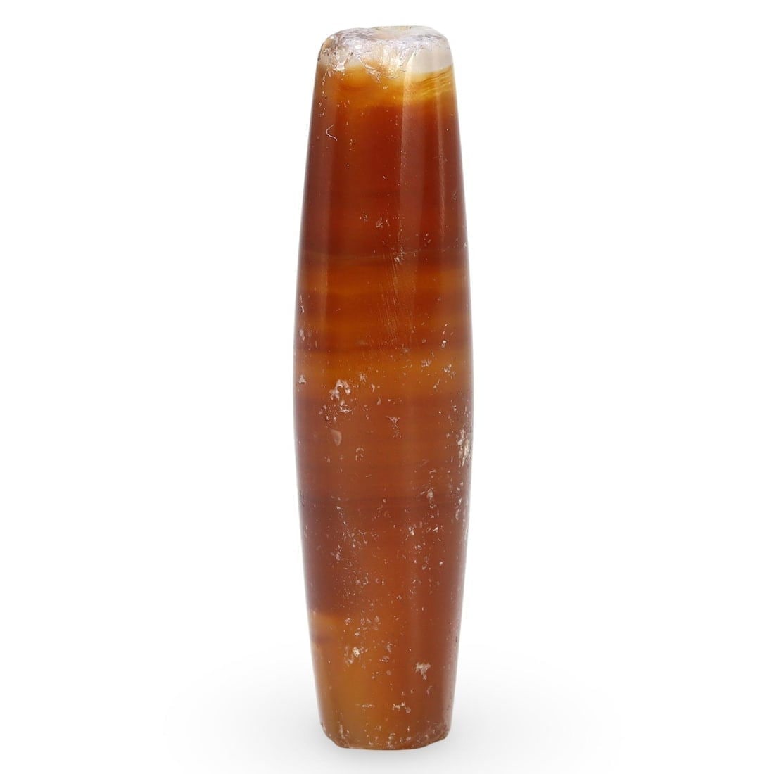 Ancient Late Medieval Sino-Tibetan Carnelian Agate dZi Bead, 14th-15th Century (1 of 2)