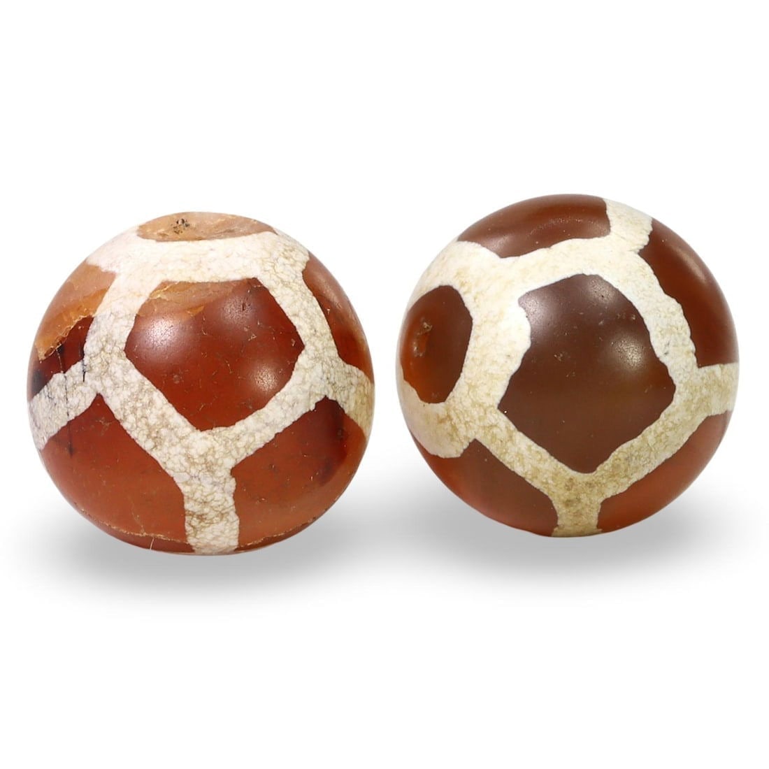 Ancient Medieval Pagan Period Pyu Etched Carnelian Beads, 9th-13th Century: NO RESERVE AUCTION running!! Our upcoming No Reserve Auction offers an incredible collection of authentic ancient Roman coins, Viking jewelry, and historical artifacts spanning millennia. This is a ra