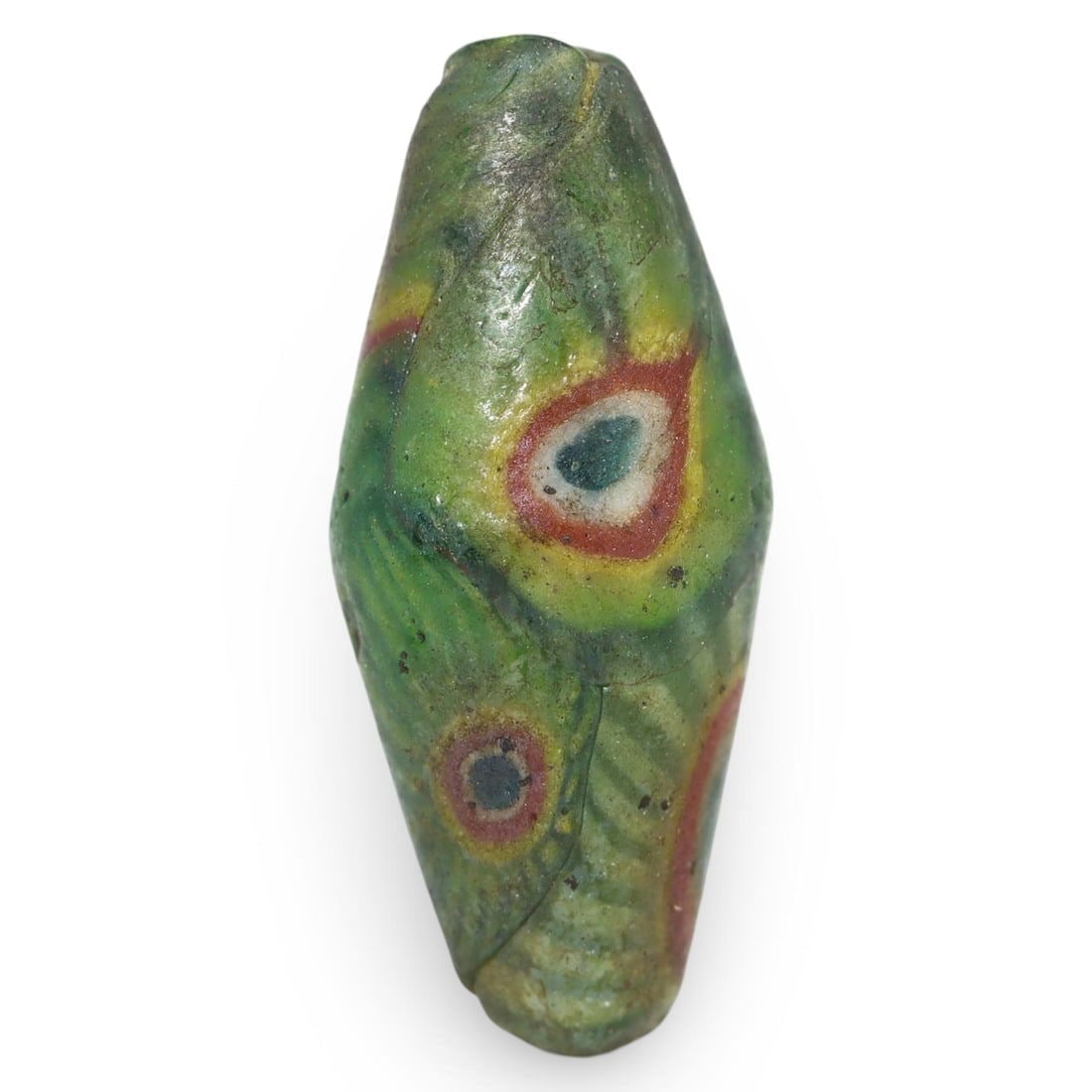 Ancient Medieval Anglo-Saxon Glass Bead with Eye and Radiating Stripe Motif, 7th-11th Century: NO RESERVE AUCTION running!! Our upcoming No Reserve Auction offers an incredible collection of authentic ancient Roman coins, Viking jewelry, and historical artifacts spanning millennia. This is a ra