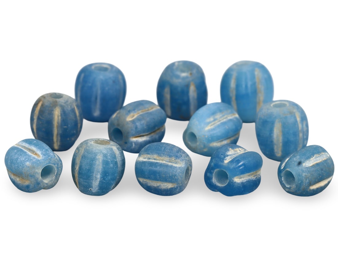 Ancient Medieval Anglo-Saxon Melon Seed Beads, 10th-11th Century: NO RESERVE AUCTION running!! Our upcoming No Reserve Auction offers an incredible collection of authentic ancient Roman coins, Viking jewelry, and historical artifacts spanning millennia. This is a ra