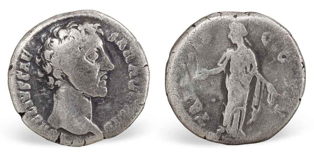 Authentic Ancient Roman Silver Denarius Coin, (17mm, 2.78g) (1 of 3)