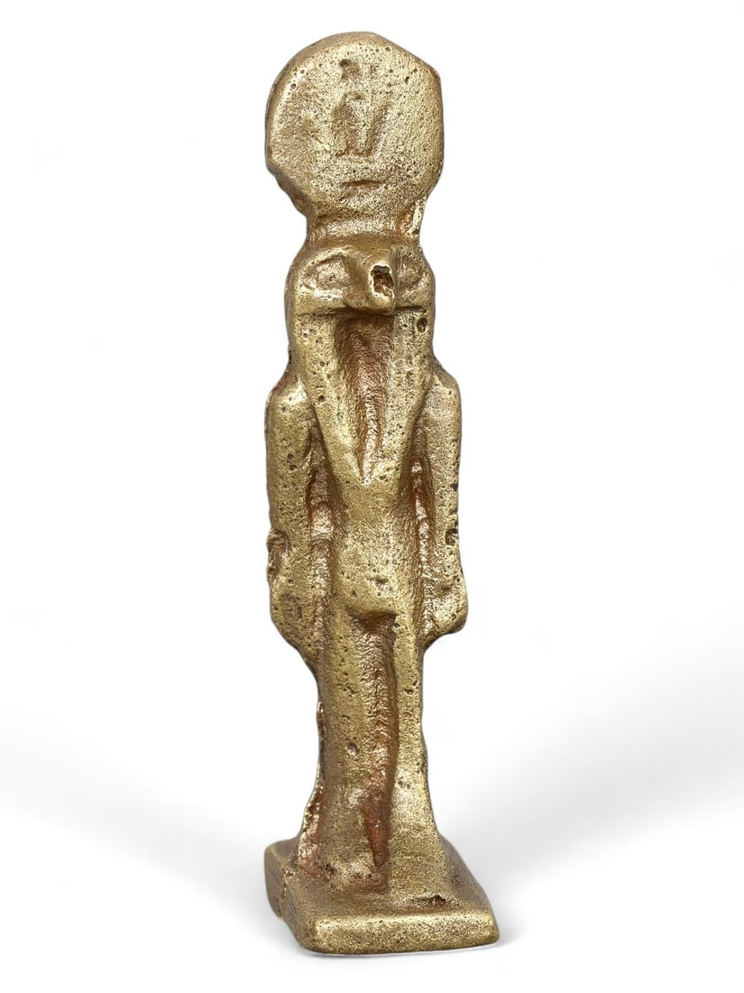 Majestic Post-Medieval Egyptian Bronze Figurine of a Goddess: Our highly anticipated antique auction, offering an unparalleled opportunity for collectors and history enthusiasts to acquire rare Ancient Artifacts for Sale. Our collection spans centuries and civil
