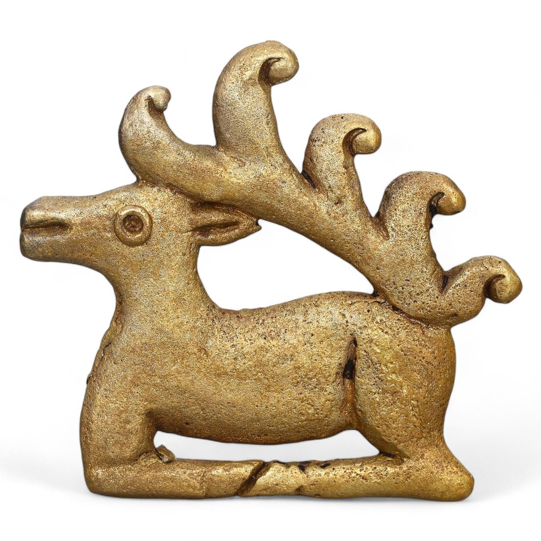Medieval Eurasian Nomadic Crafted Zoomorphic Motif of the Steppe Warrior Bronze Belt Buckle (1 of 2)