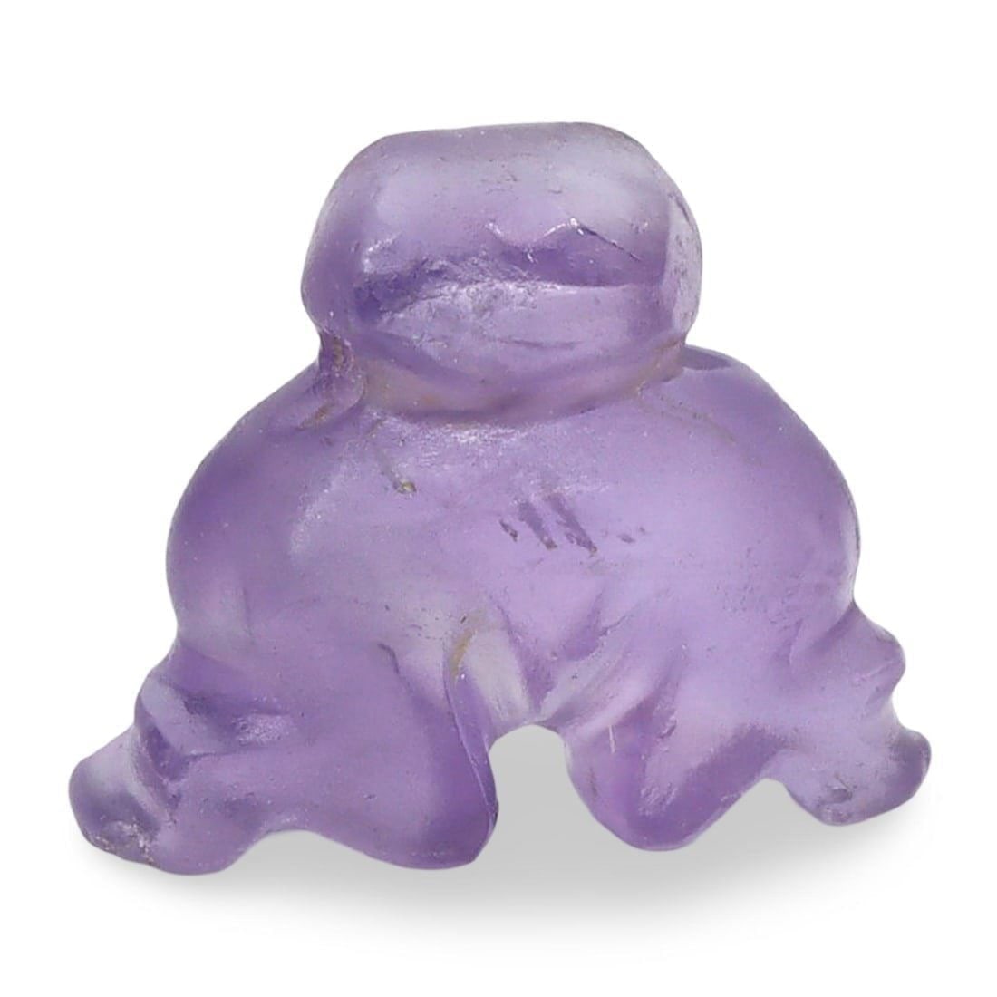 Ancient Medieval Tibeto-Burmese Amethyst Anthropomorphic Talisman Amulet, 9th-13th Century: Our highly anticipated Antique Auction, "Treasures of the Ancient and Medieval World," offering an unparalleled opportunity for collectors and history enthusiasts to acquire rare Ancient Artifacts for