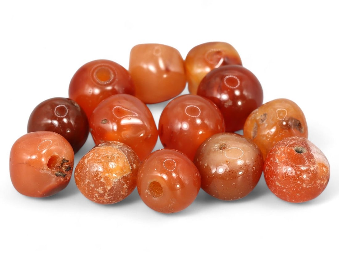 Antique Sino-Mongolian Carnelian Beads: Our highly anticipated Antique Auction, "Treasures of the Ancient and Medieval World," offering an unparalleled opportunity for collectors and history enthusiasts to acquire rare Ancient Artifacts for