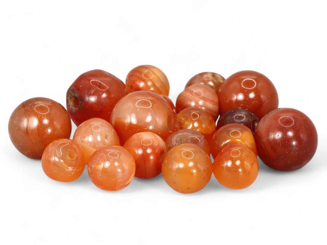Antique Sino-Mongolian Carnelian Beads: Our highly anticipated Antique Auction, "Treasures of the Ancient and Medieval World," offering an unparalleled opportunity for collectors and history enthusiasts to acquire rare Ancient Artifacts for