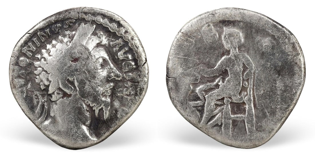 Authentic Ancient Roman Imperial Rome Portrait Relic Silver Denarius Coin (17mm, 2.54g): Our highly anticipated Antique Auction, "Treasures of the Ancient and Medieval World," offering an unparalleled opportunity for collectors and history enthusiasts to acquire rare Ancient Artifacts for