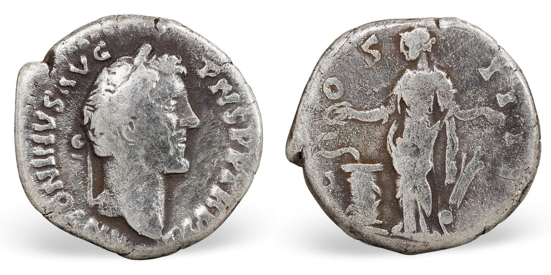 Authentic Ancient Roman Imperial Rome Portrait Relic Silver Denarius Coin (17mm, 2.93g): Our highly anticipated Antique Auction, "Treasures of the Ancient and Medieval World," offering an unparalleled opportunity for collectors and history enthusiasts to acquire rare Ancient Artifacts for
