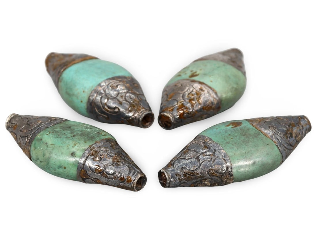 Exquisite Tribal Himalayan Antique Sino-Tibetan Capped Stone Relics of Sacred Beads: Our highly anticipated Antique Auction, "Treasures of the Ancient and Medieval World," offering an unparalleled opportunity for collectors and history enthusiasts to acquire rare Ancient Artifacts for