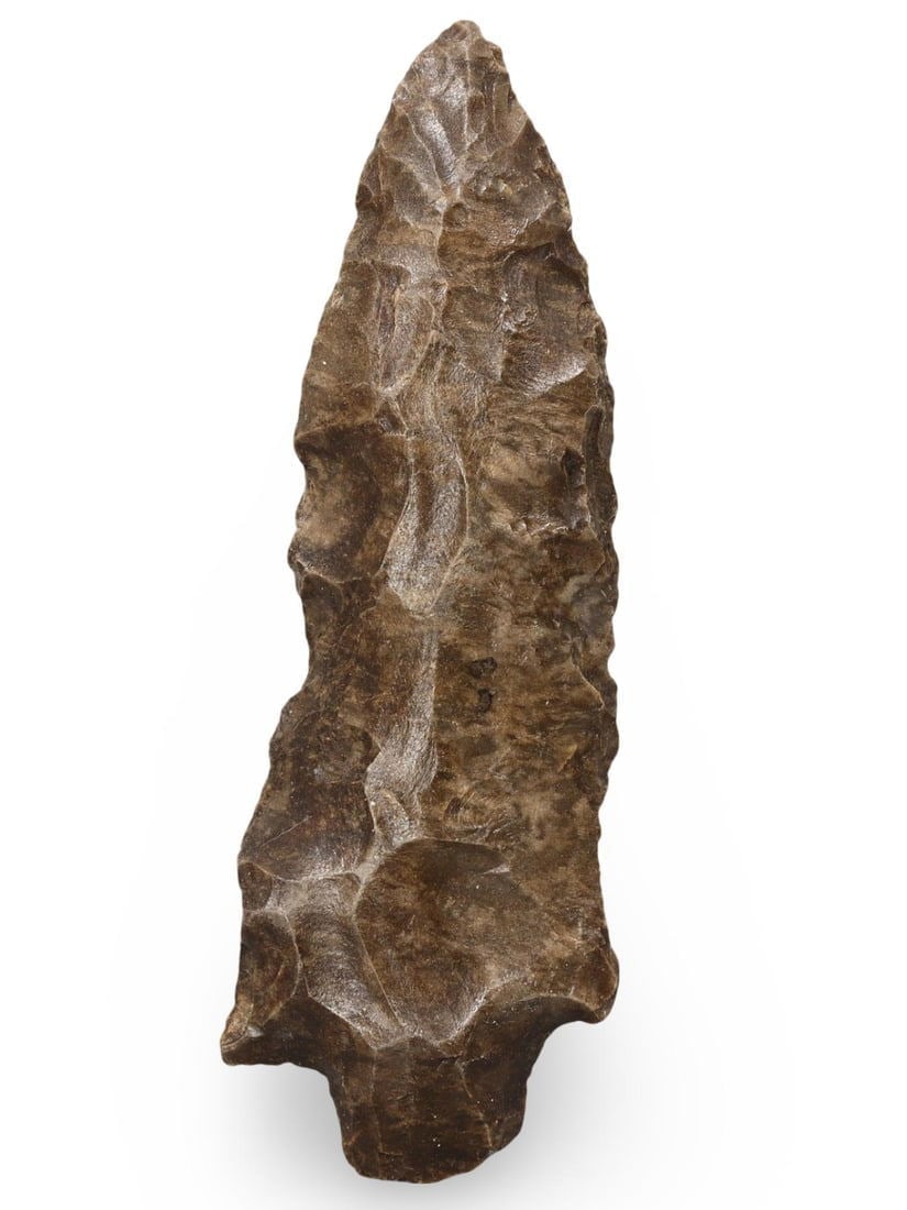 Authentic Ancient Native American Flint Arrowhead Prehistoric Artifact: Our highly anticipated Antique Auction, "Treasures of the Ancient and Medieval World," offering an unparalleled opportunity for collectors and history enthusiasts to acquire rare Ancient Artifacts for