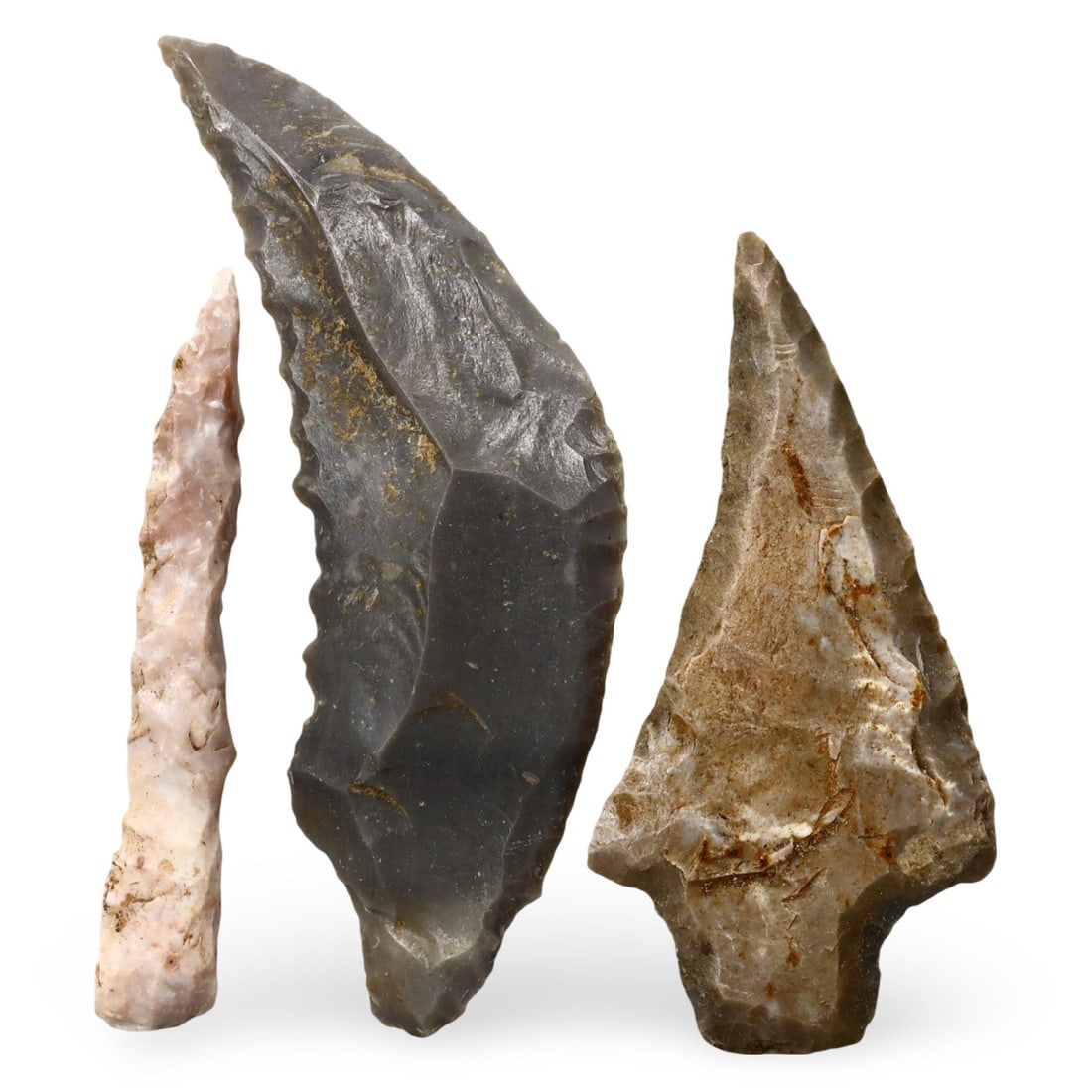 Authentic Ancient Native American Flint Arrowheads Prehistoric Artifact (1 of 1)