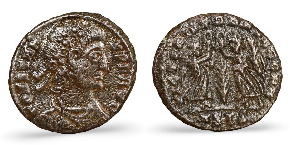 Premium Ancient Roman Emperor's Portrait and Mythological Scene Bronze Coin (17mm, 2.46g): Our highly anticipated Antique Auction, "Treasures of the Ancient and Medieval World," offering an unparalleled opportunity for collectors and history enthusiasts to acquire rare Ancient Artifacts for