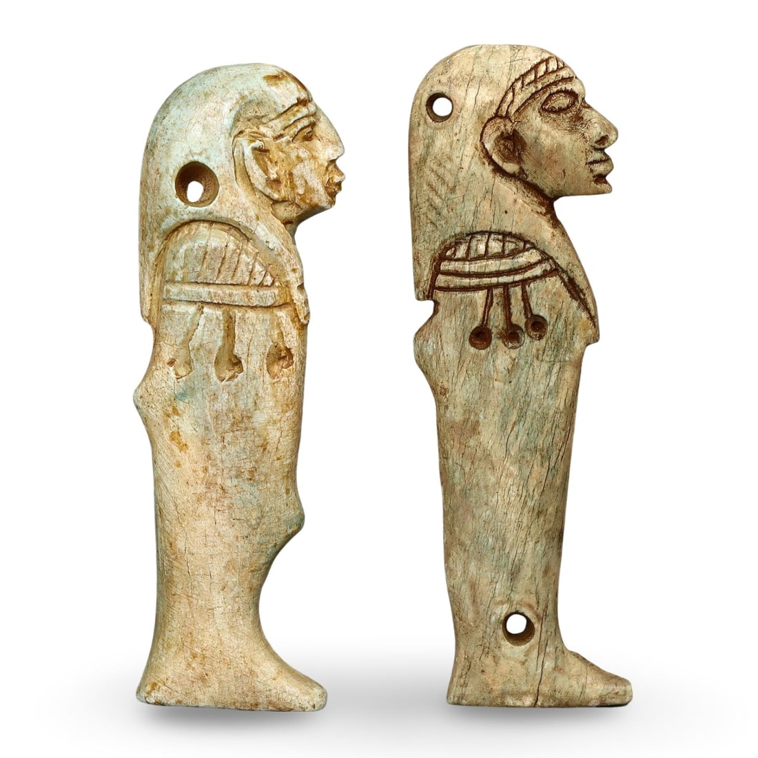 Two Egyptian Steatite  Amulets of Gods, Post-Medieval, Grand Tour (1 of 1)