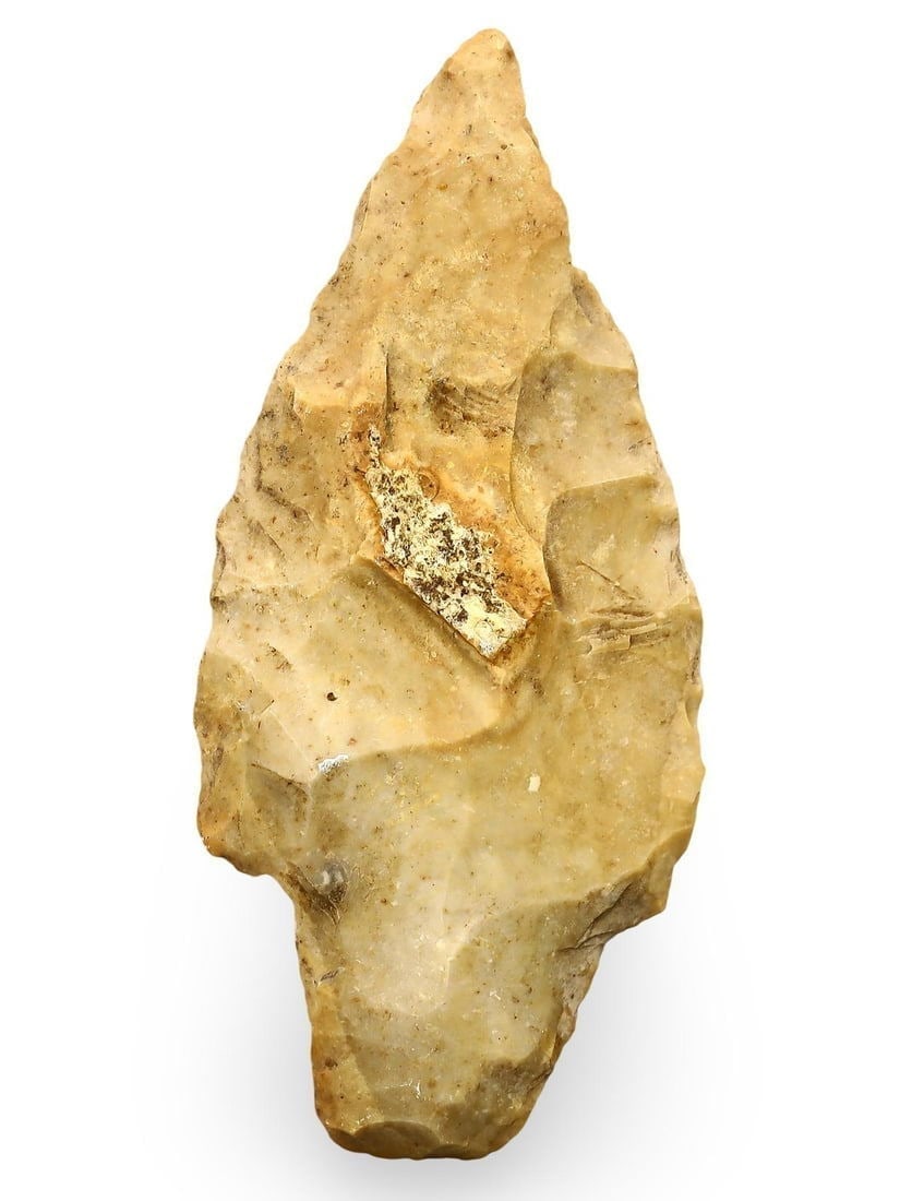 Authentic Ancient Native American Flint Arrowhead Prehistoric Artifact: Our highly anticipated Antique Auction, "Treasures of the Ancient and Medieval World," offering an unparalleled opportunity for collectors and history enthusiasts to acquire rare Ancient Artifacts for