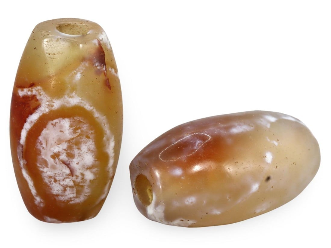 Post Medieval Sino-Mongolian Carnelian Beads, 18th-20th Century: Our highly anticipated Antique Auction, "Treasures of the Ancient and Medieval World," offering an unparalleled opportunity for collectors and history enthusiasts to acquire rare Ancient Artifacts for