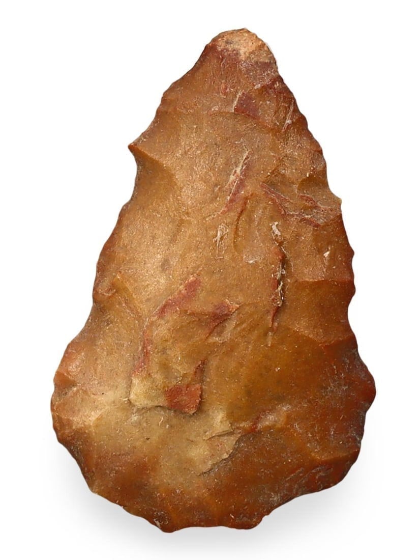 Authentic Ancient Native American Flint Arrowhead Prehistoric Artifact: Our highly anticipated Antique Auction, "Treasures of the Ancient and Medieval World," offering an unparalleled opportunity for collectors and history enthusiasts to acquire rare Ancient Artifacts for