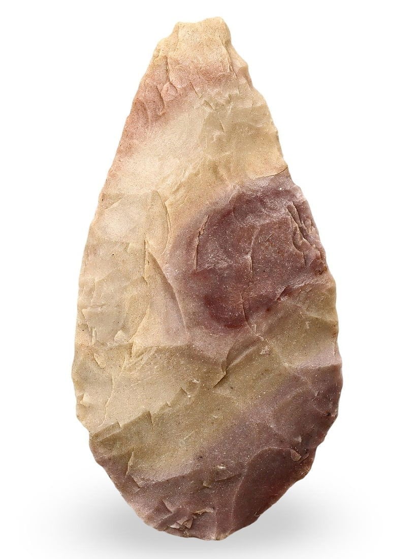 Authentic Ancient Native American Flint Arrowhead Prehistoric Artifact: Our highly anticipated Antique Auction, "Treasures of the Ancient and Medieval World," offering an unparalleled opportunity for collectors and history enthusiasts to acquire rare Ancient Artifacts for