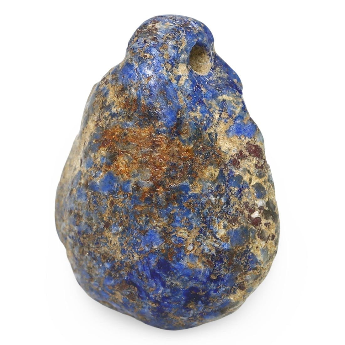 Ancient Middle Medieval Nishapur Silk Road Lapis Lazuli Amulet Bead, 11th-13th Century (1 of 4)