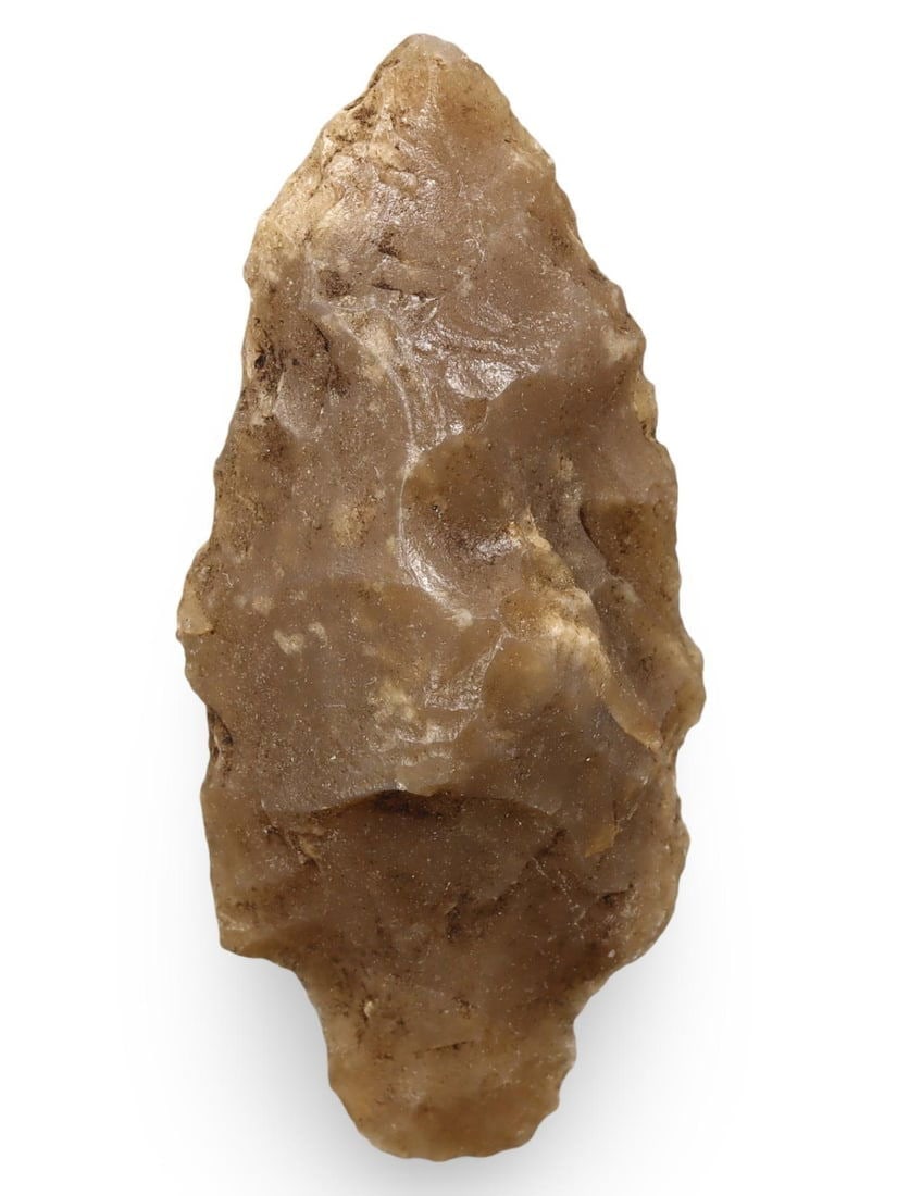 Authentic Ancient Native American Flint Arrowhead Prehistoric Artifact: Our highly anticipated Antique Auction, "Treasures of the Ancient and Medieval World," offering an unparalleled opportunity for collectors and history enthusiasts to acquire rare Ancient Artifacts for