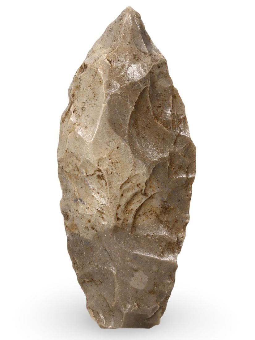 Authentic Ancient Native American Flint Arrowhead Prehistoric Artifact: Our highly anticipated Antique Auction, "Treasures of the Ancient and Medieval World," offering an unparalleled opportunity for collectors and history enthusiasts to acquire rare Ancient Artifacts for