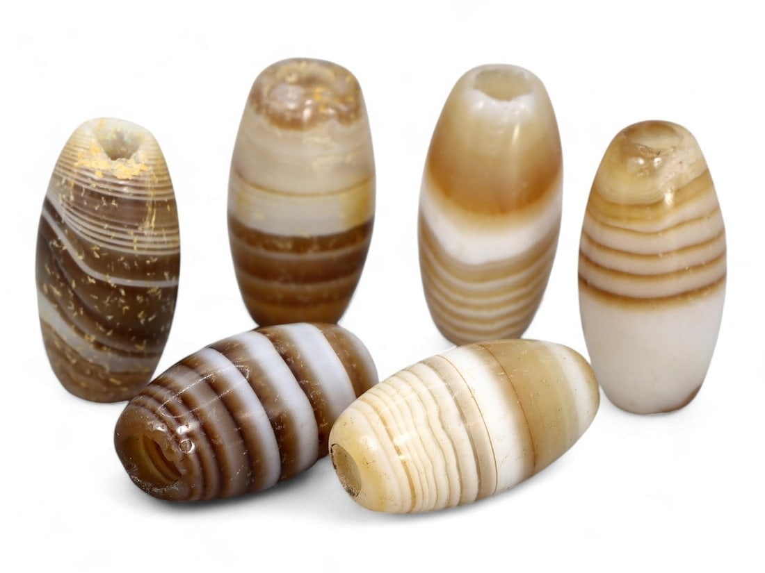 Antique Tibeto-Burmese Banded Agate Beads: Our highly anticipated Antique Auction, "Treasures of the Ancient and Medieval World," offering an unparalleled opportunity for collectors and history enthusiasts to acquire rare Ancient Artifacts for