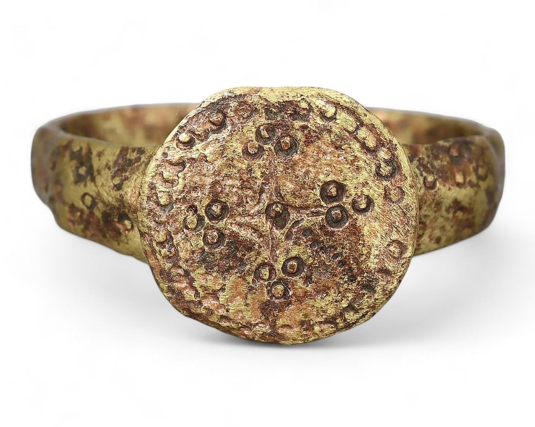 Authentic Norse Warrior's Bracelet Expertly Cleaned Viking Bronze Ring, US 9 (1 of 2)