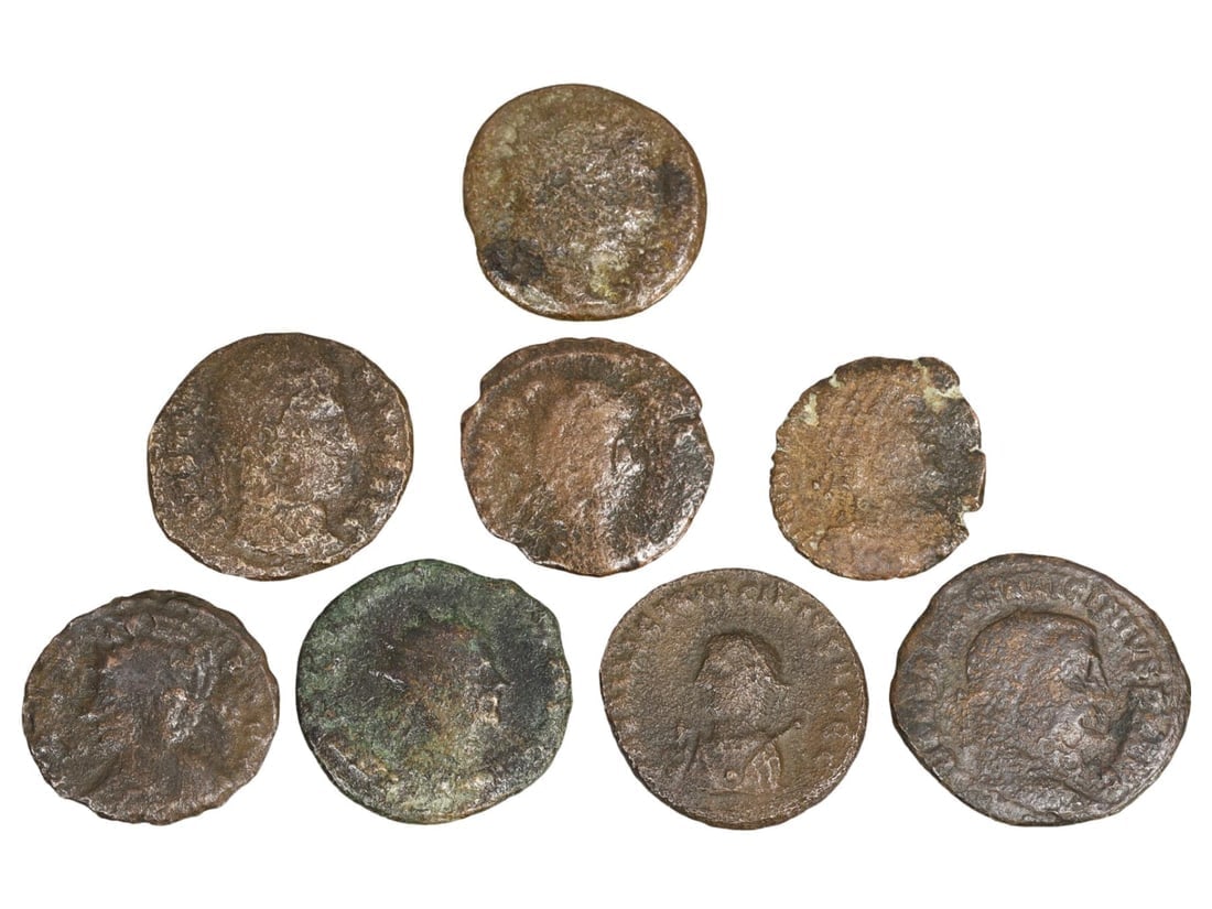 Unique Assortment of Ancient Historical Treasures of Roman Bronze Coins (14mm-20mm) (1 of 2)