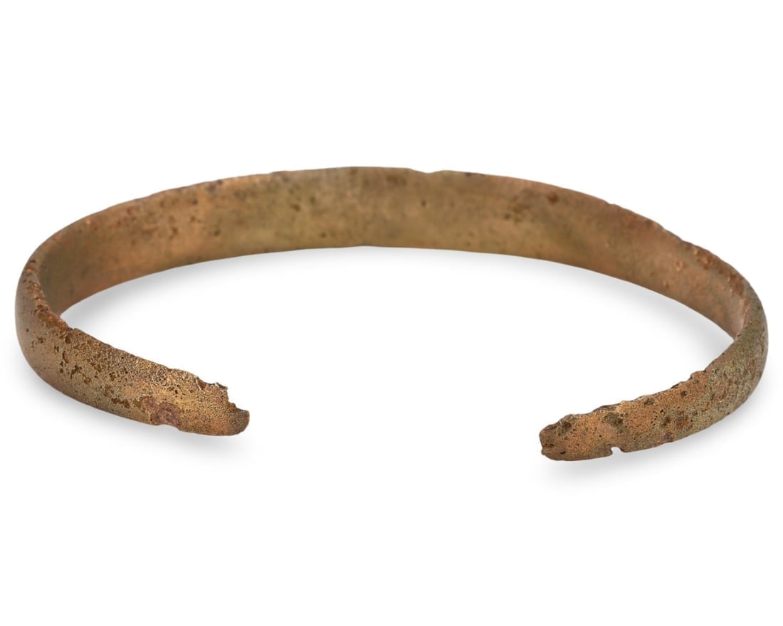 Authentic Norse Warrior's Bracelet Expertly Cleaned Viking Bronze Armlet: Our highly anticipated Antique Auction, "Treasures of the Ancient and Medieval World," offering an unparalleled opportunity for collectors and history enthusiasts to acquire rare Ancient Artifacts for