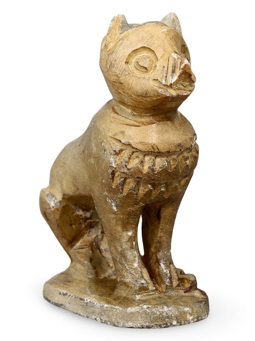 Antique Post Medieval Egyptian Grand Tour Bastet Cat Figurine (1 of 3)