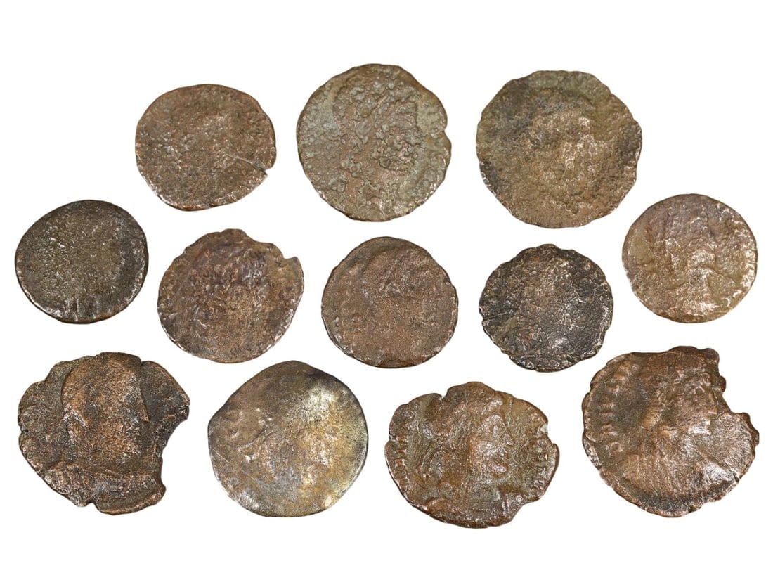 Unique Assortment of Ancient Historical Treasures of Roman Bronze Coins (13mm-18mm) (1 of 2)