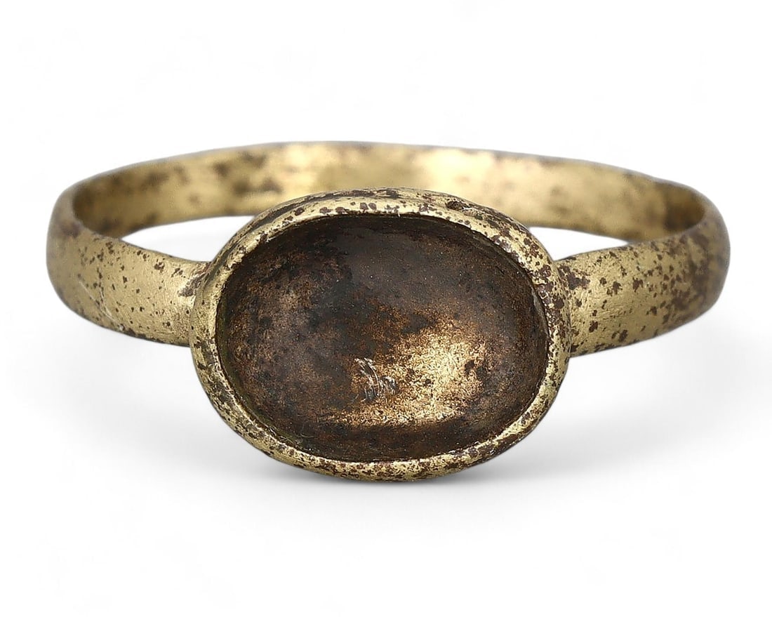 Authentic Norse Warrior's Bracelet Expertly Cleaned Viking Bronze Ring, US 7 (1 of 2)