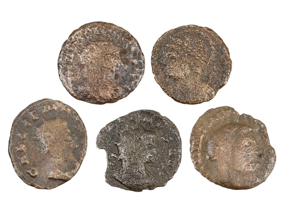 Unique Assortment of Ancient Historical Treasures of Roman Bronze Coins (17mm-19mm) (1 of 2)